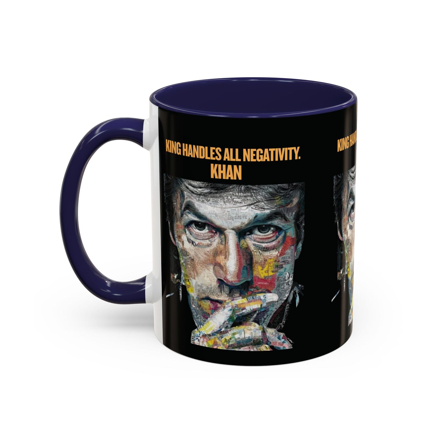 Personalized Initial Khan Accent Coffee Mug