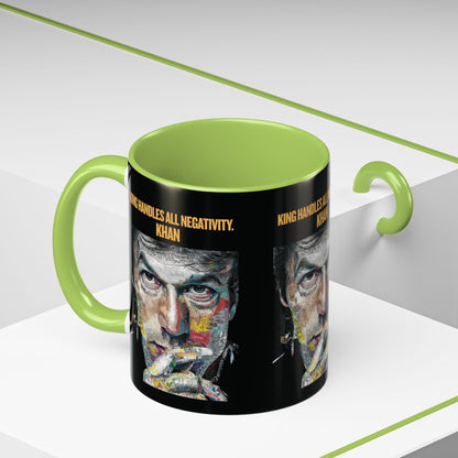 Personalized Initial Khan Accent Coffee Mug