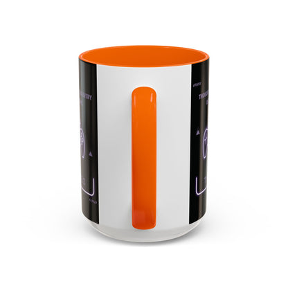 Personalized Initial Game Controller Accent Coffee Mug
