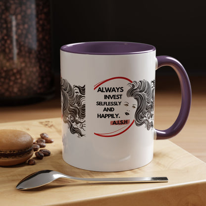 Personalized Inspirational Girl Accent Coffee Mug