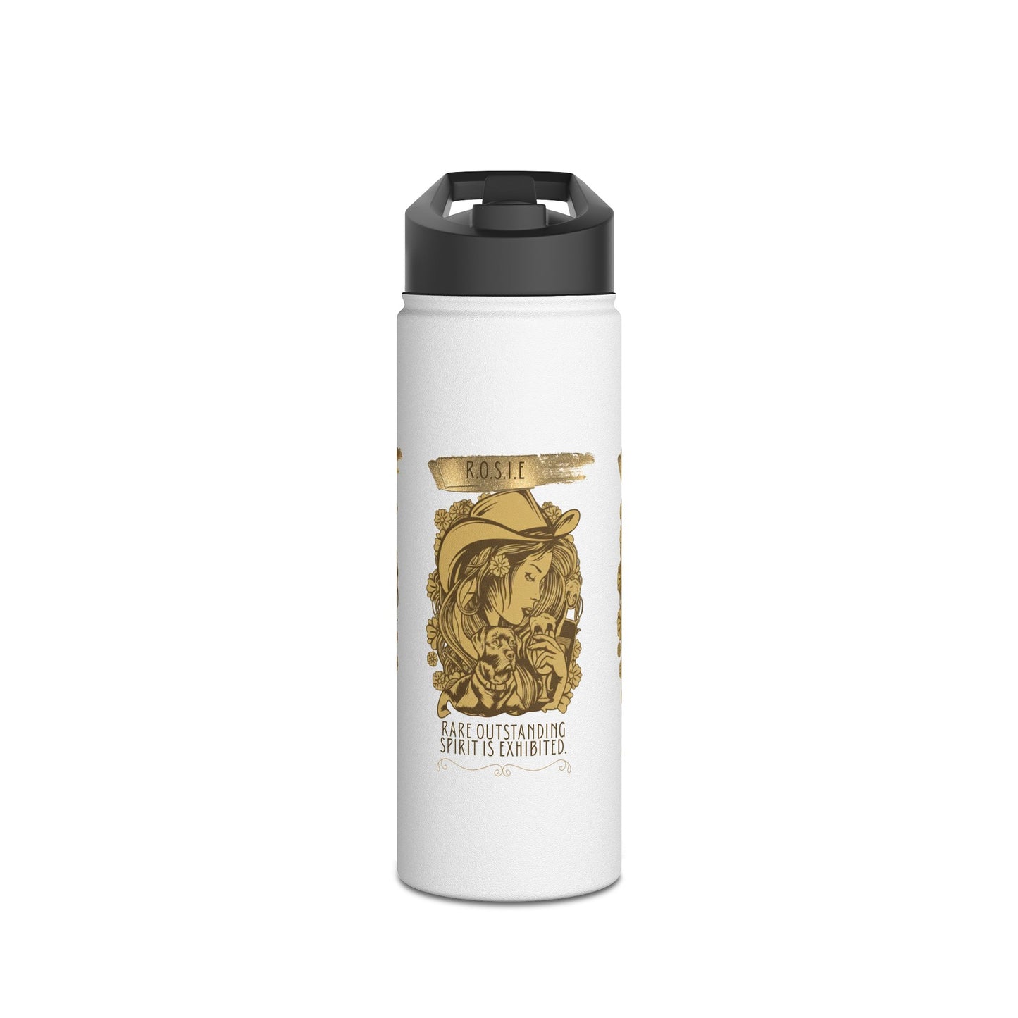 Personalized Initial Quote Golden Girl Stainless Steel Water Bottle