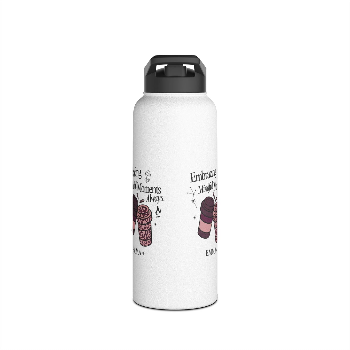 Personalized Initial Quote Coffee Cup Stainless Steel Water Bottle