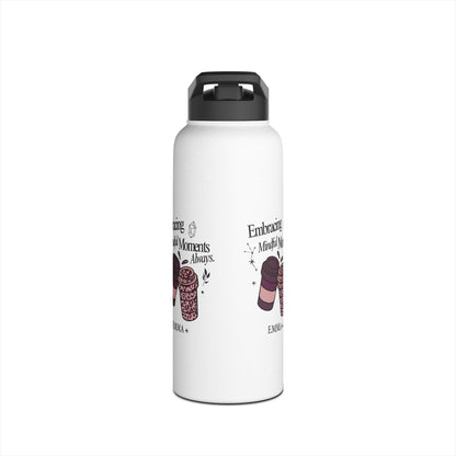 Personalized Initial Quote Coffee Cup Stainless Steel Water Bottle