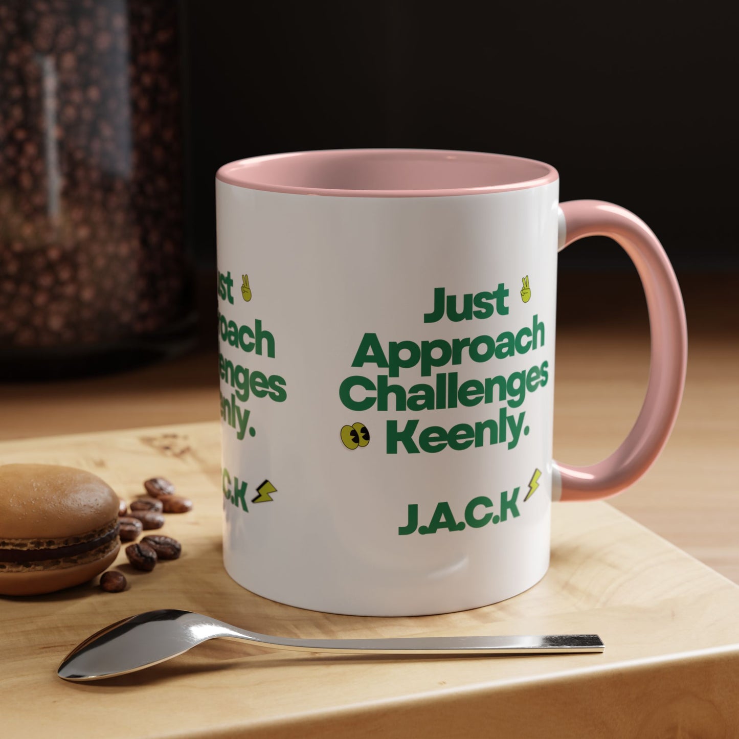 Personalized Simple Message Accent Coffee Mug