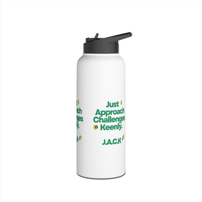 Personalized Initial Quote Simple Message Stainless Steel Water Bottle