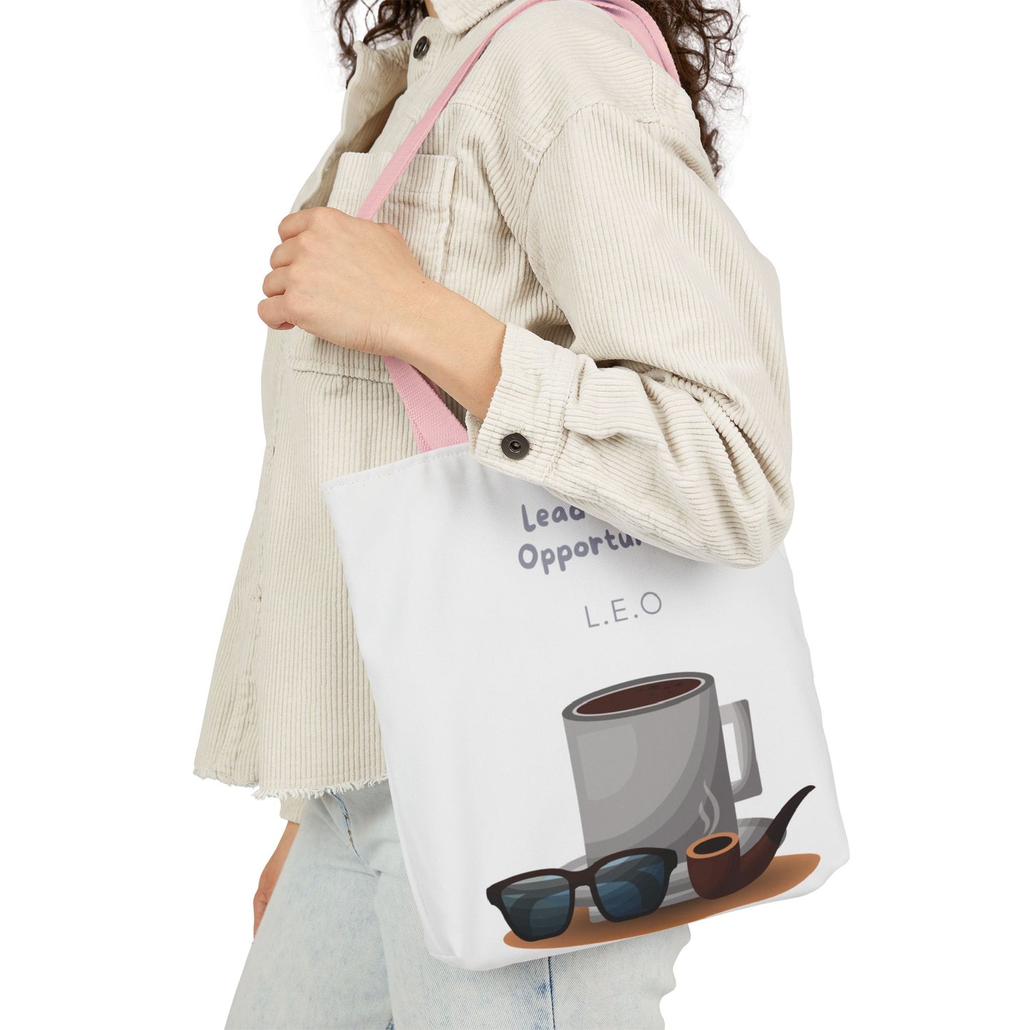 Personalized Initial Quote Sunglasses and Coffee Canvas Tote Custom Name