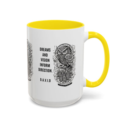 Personalized Owl Vision Accent Coffee Mug