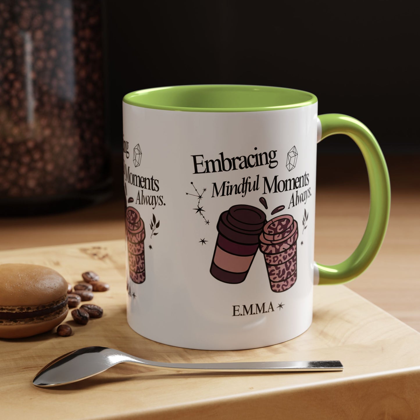 Personalized Girly Coffee Accent Coffee Mug