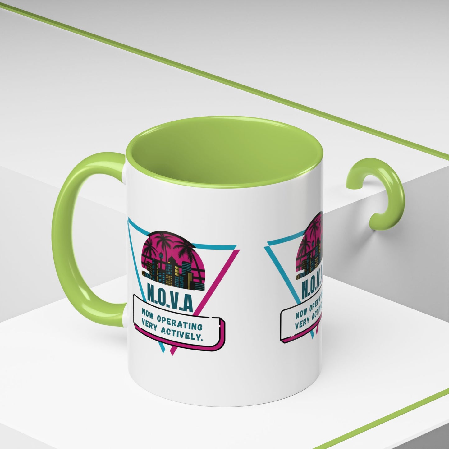 Personalized Building View Accent Coffee Mug