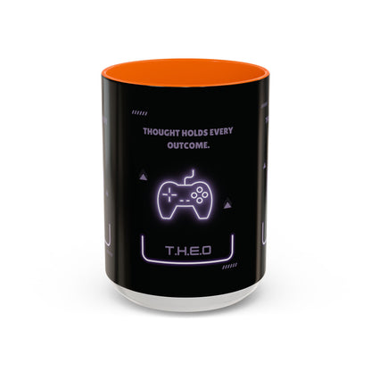 Personalized Initial Game Controller Accent Coffee Mug