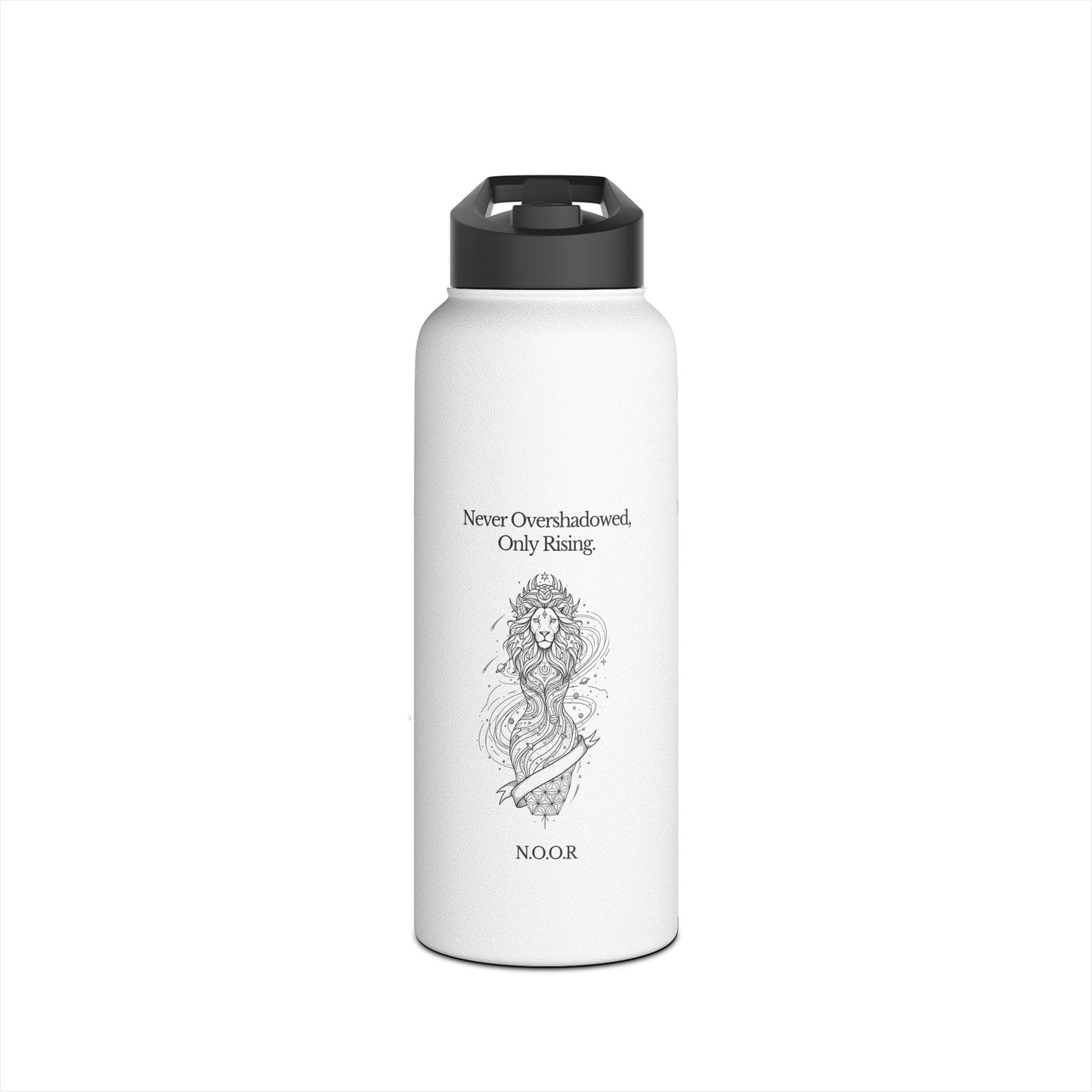 Personalized Initial Quote Girl Lion Stainless Steel Water Bottle