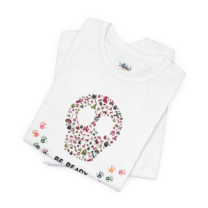 Personalized Peace Floral  and Skull Tee
