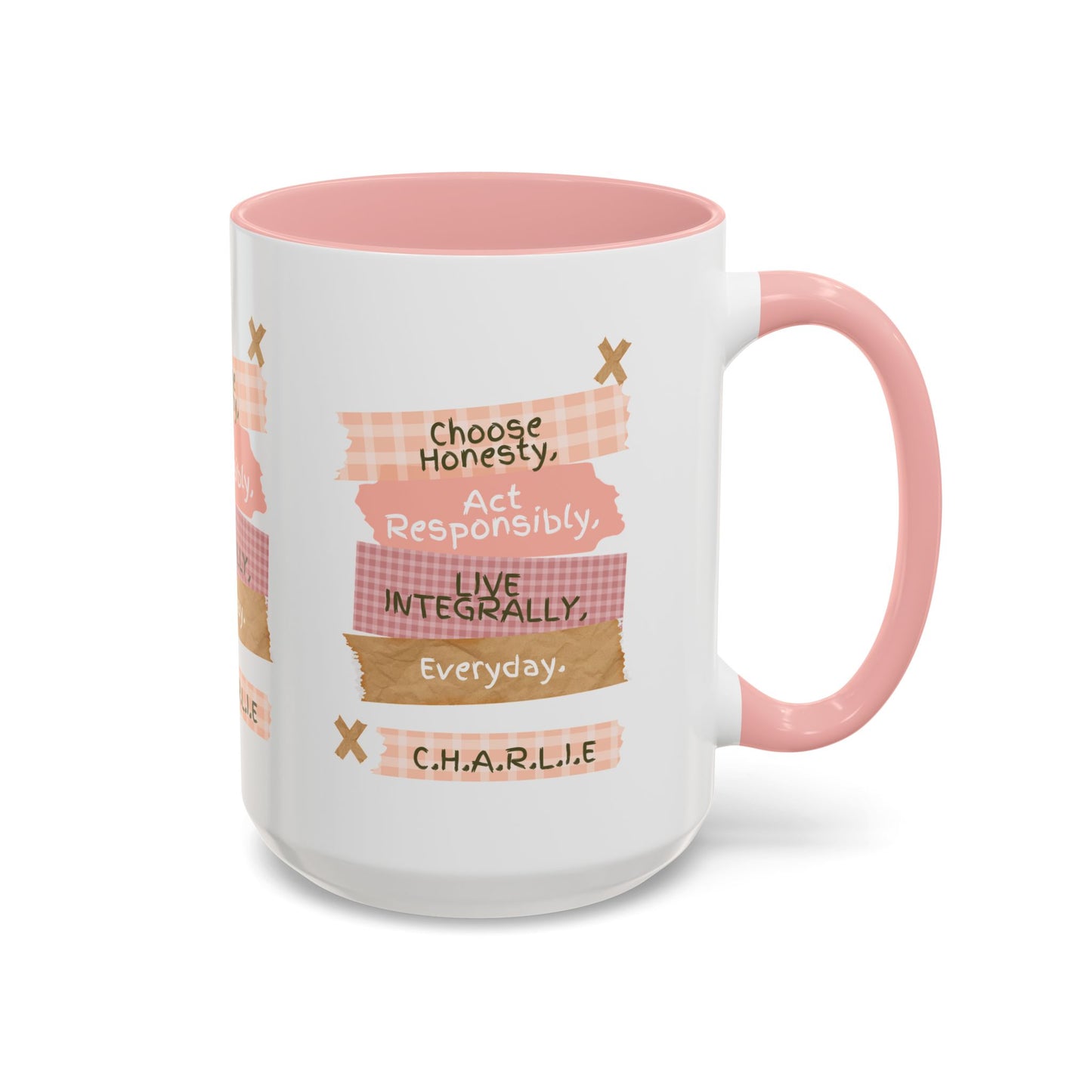 Personalized Message Pieces Accent Coffee Mug
