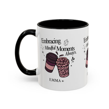 H2 Aura personalized ceramic mug featuring a custom name initial quote and artistic portrait. A unique, high-quality gift that turns a name into a one-of-a-kind statement for daily use.