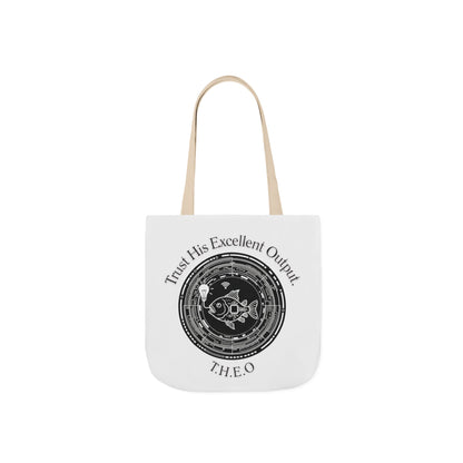 Aesthetic canvas tote bag with custom acrostic name art. Durable, eco-friendly reusable cotton bag featuring a personalized initial quote and minimalist design for sustainable everyday fashion.