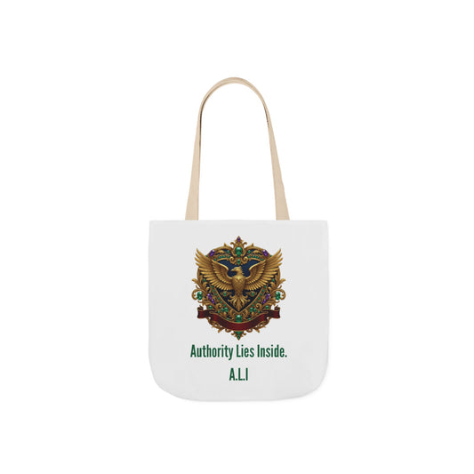 Aesthetic canvas tote bag with custom acrostic name art. Durable, eco-friendly reusable cotton bag featuring a personalized initial quote and minimalist design for sustainable everyday fashion.