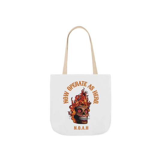 Aesthetic canvas tote bag with custom acrostic name art. Durable, eco-friendly reusable cotton bag featuring a personalized initial quote and minimalist design for sustainable everyday fashion.