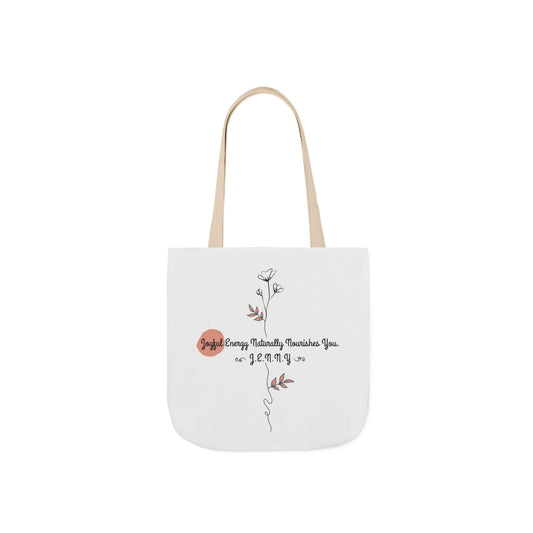 Aesthetic canvas tote bag with custom acrostic name art. Durable, eco-friendly reusable cotton bag featuring a personalized initial quote and minimalist design for sustainable everyday fashion.
