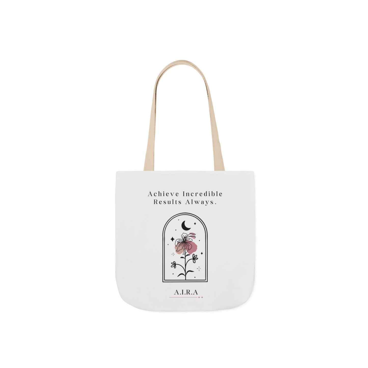 Aesthetic canvas tote bag with custom acrostic name art. Durable, eco-friendly reusable cotton bag featuring a personalized initial quote and minimalist design for sustainable everyday fashion.