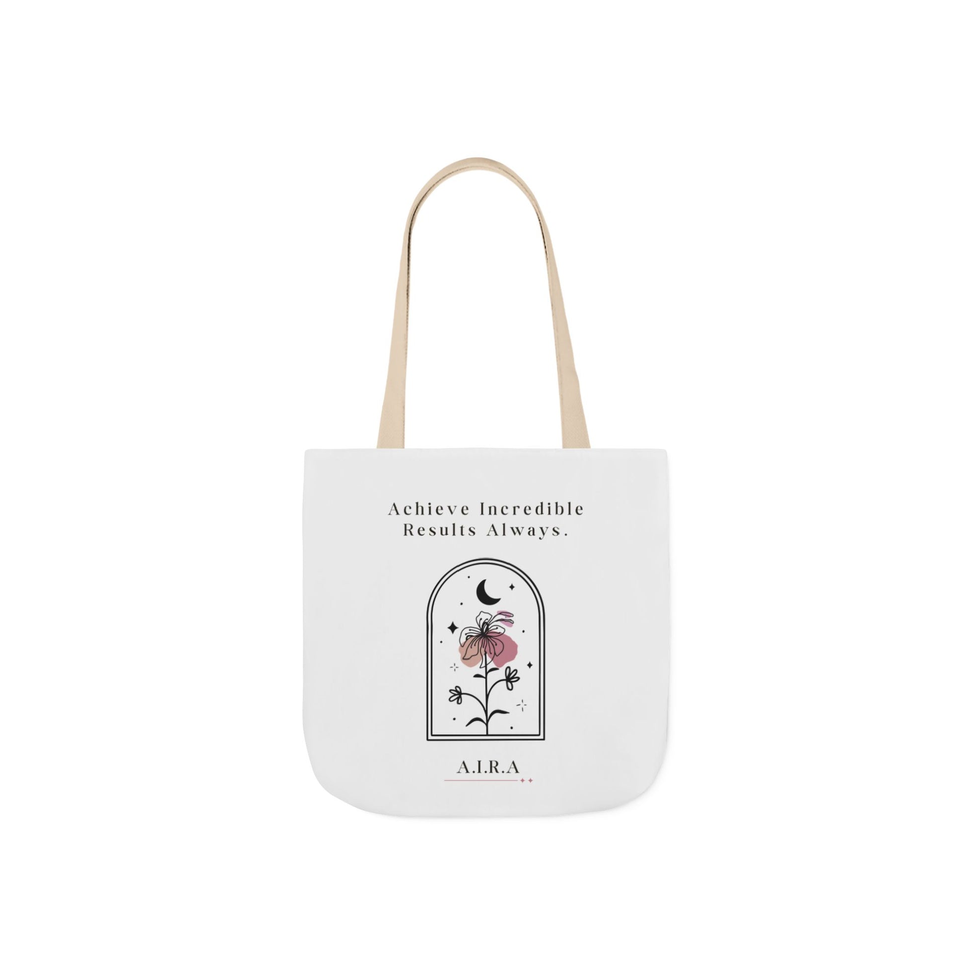 Aesthetic canvas tote bag with custom acrostic name art. Durable, eco-friendly reusable cotton bag featuring a personalized initial quote and minimalist design for sustainable everyday fashion.