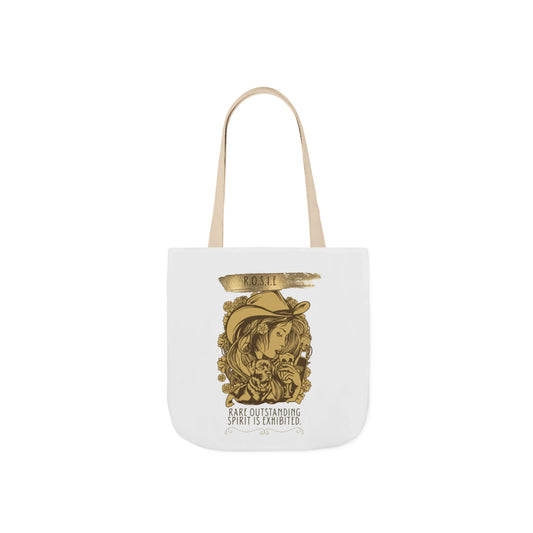 Aesthetic canvas tote bag with custom acrostic name art. Durable, eco-friendly reusable cotton bag featuring a personalized initial quote and minimalist design for sustainable everyday fashion.