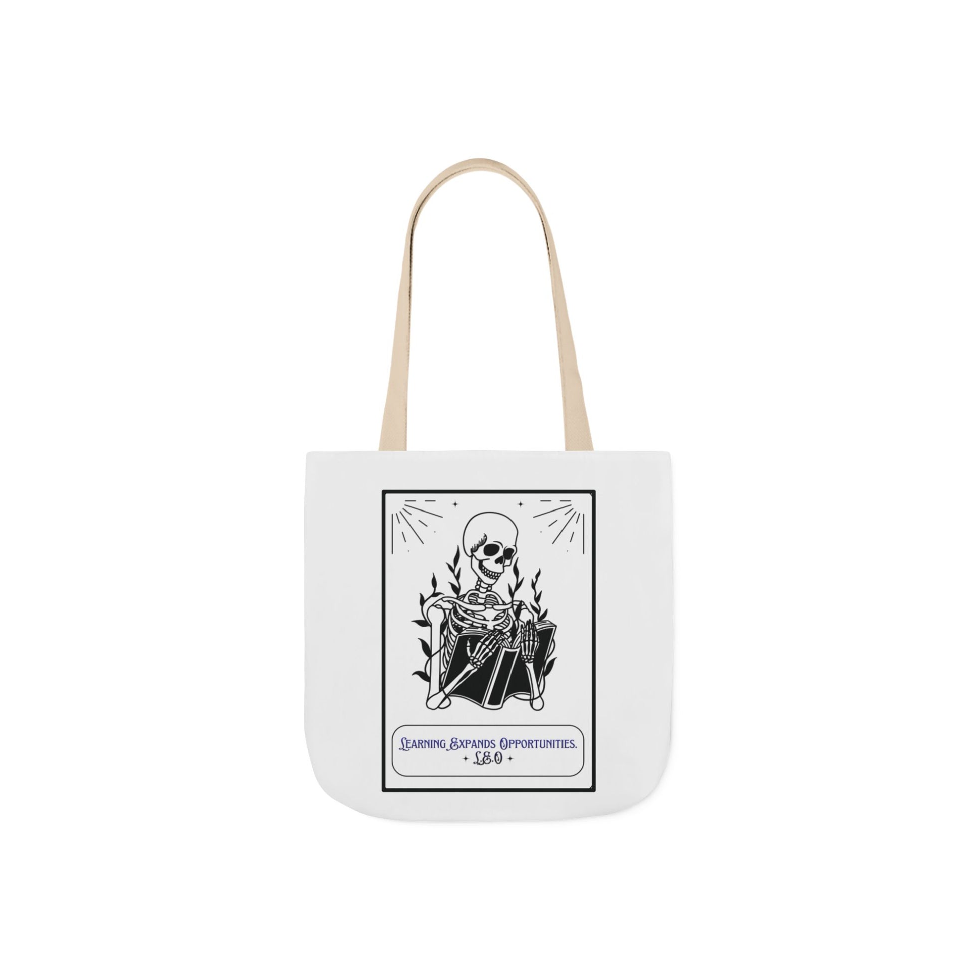 Aesthetic canvas tote bag with custom acrostic name art. Durable, eco-friendly reusable cotton bag featuring a personalized initial quote and minimalist design for sustainable everyday fashion.