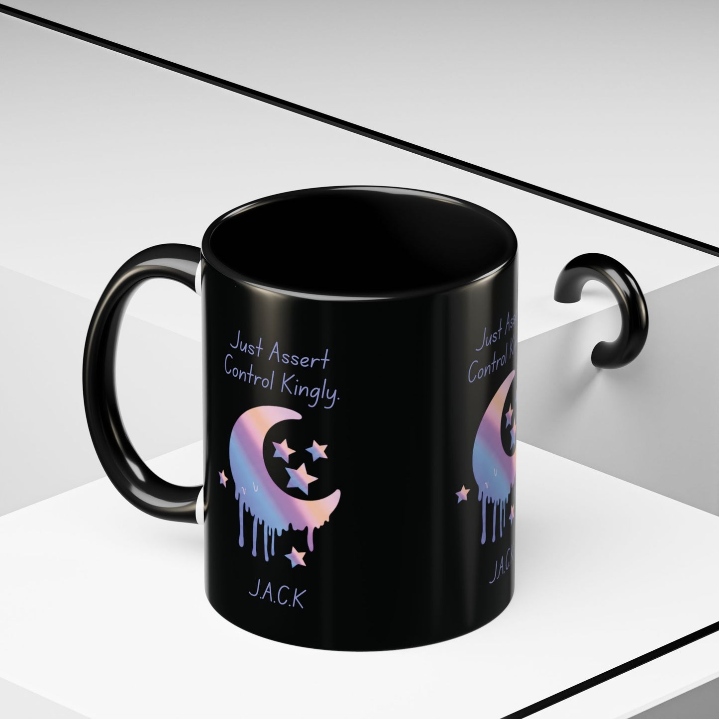 H2 Aura personalized ceramic mug featuring a custom name initial quote and artistic portrait. A unique, high-quality gift that turns a name into a one-of-a-kind statement for daily use.