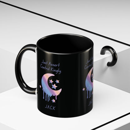 H2 Aura personalized ceramic mug featuring a custom name initial quote and artistic portrait. A unique, high-quality gift that turns a name into a one-of-a-kind statement for daily use.