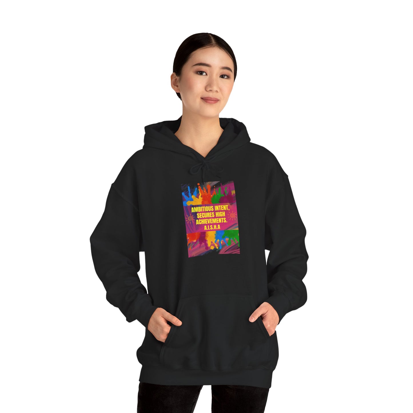 H2 Aura premium personalized hoodie with a custom name initial acrostic quote. This versatile streetwear piece features a bold artistic design and a unique narrative that is purely yours.