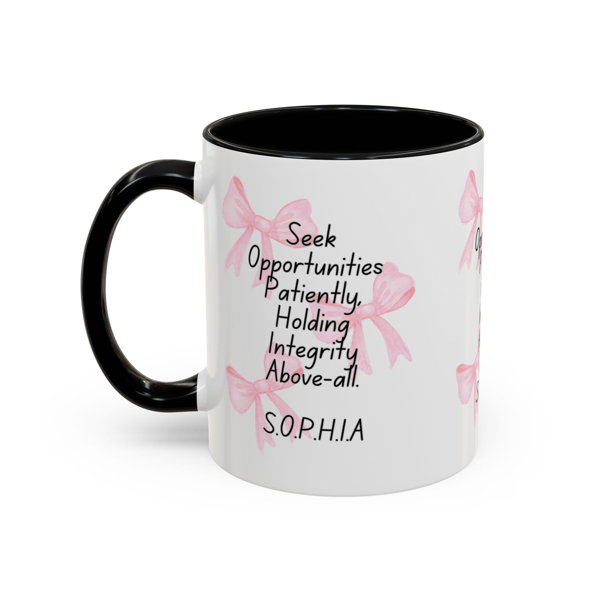 H2 Aura personalized ceramic mug featuring a custom name initial quote and artistic portrait. A unique, high-quality gift that turns a name into a one-of-a-kind statement for daily use.