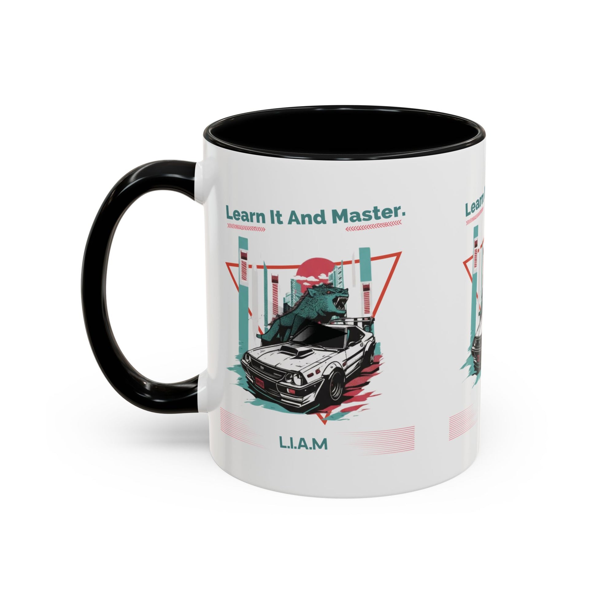 H2 Aura personalized ceramic mug featuring a custom name initial quote and artistic portrait. A unique, high-quality gift that turns a name into a one-of-a-kind statement for daily use.