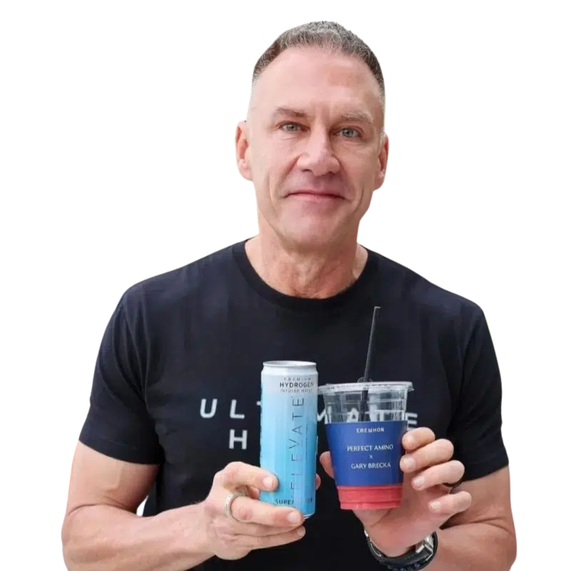 What brand of hydrogen water bottle does Gary Brecka use
